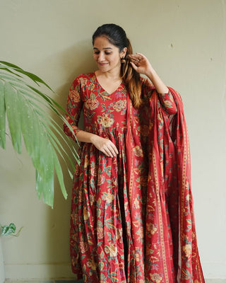pure-cotton-60-60-kurti-pant-dupatta-suit-set-all-over-print-work-color-red
