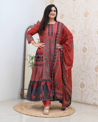 pure-cotton-60-60-top-pant-dupatta-set-with-mill-print-work-color-faded-red-1