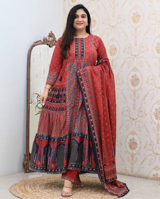 pure-cotton-60-60-top-pant-dupatta-set-with-mill-print-work-color-faded-red-2