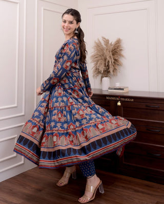 pure-cotton-anarkali-gown-pant-dupatta-suit-set-with-hand-embroidery-zari-weaving-work-color-navy-blue-4