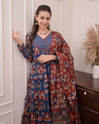 pure-cotton-anarkali-gown-pant-dupatta-suit-set-with-hand-embroidery-zari-weaving-work-color-navy-blue-5
