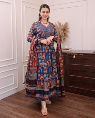 pure-cotton-anarkali-gown-pant-dupatta-suit-set-with-hand-embroidery-zari-weaving-work-color-navy-blue-6