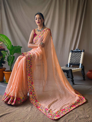 pure-georgate-saree-all-over-sequence-work-color-orange-3