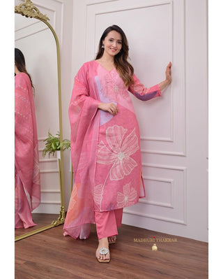 pure-linen-top-pant-dupatta-set-with-print-hand-embroidery-zari-weaving-work-color-pink-1