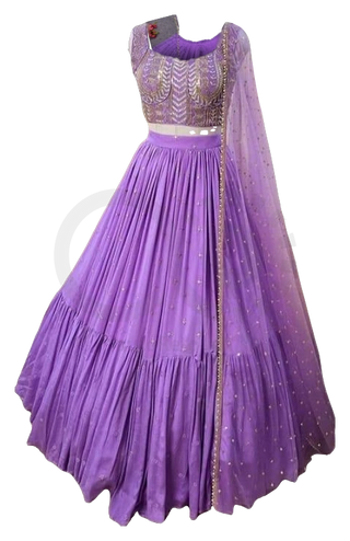 2-3 Days Delivery! Indian Lehenga For Women Ready to Wear Lehenga Choli Georgette with Embroidery, Sequins Work Party Wear Maroon Color  Fully Stitched Blouse, Listing ID: 82362760