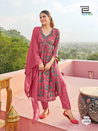 rayon-alia-cut-kurti-set-with-embroidery-print-lace-work-pink