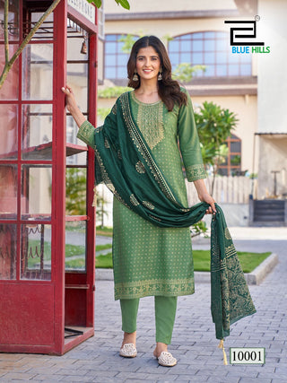 rayon-salwar-kameez-dupatta-set-with-foil-print-embroidery-work-color-green