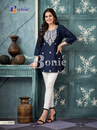 rayon-short-top-embroidery-work-color-navy-blue