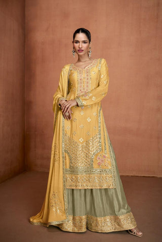 real-chinon-top-pant-dupatta-set-with-embroidery-hand-work-color-yellow-1