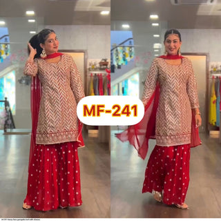 red-color-georgeous-heavy-fox-georgette-top-with-sharara-4