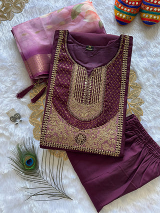 roman-silk-kurti-pant-dupatta-suit-set-with-sequins-embroidery-siroski-diamond-work-color-wine-9