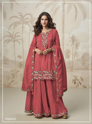 roman-simar-kurti-sharara-dupatta-set-with-embroidery-multi-zarkhan-work-color-dusty-red