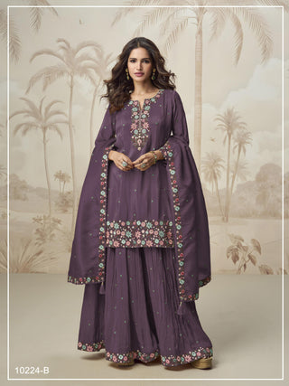 roman-simar-kurti-sharara-dupatta-set-with-embroidery-multi-zarkhan-work-color-purple