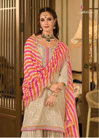 Ship From India! Varman Dresses For Women Party Wear Kurtis Suit Georgette with Embroidery, Khatli Work, Listing ID: PRE8997357158682