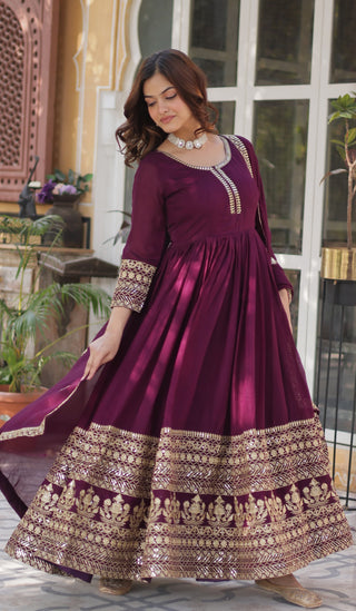 shimmer-vichitra-gown-dupatta-with-rich-sequins-embroidered-work-color-purple-8