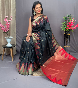 silk-saree-zari-minakari-temple-big-boder-weaving-work-navy-blue-2