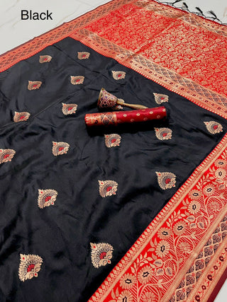 silk-zari-minakari-butta-weaving-border-work-color-black