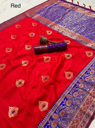 silk-zari-minakari-butta-weaving-border-work-color-red