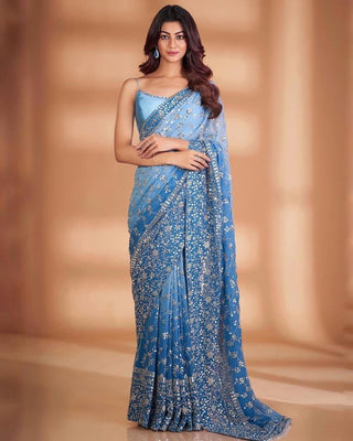 soft-georgette-peding-saree-embrodery-sequence-thread-work-color-blue