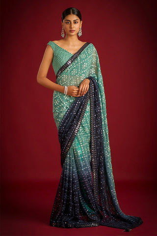soft-georgette-peding-saree-embrodery-sequence-thread-work-color-green