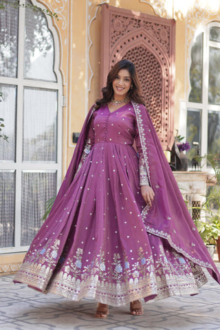 soft-organza-long-gown-pant-dupatta-set-with-sequence-embroidery-work-purple-2