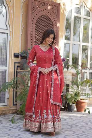 soft-organza-long-gown-pant-dupatta-set-with-sequence-embroidery-work-red-6