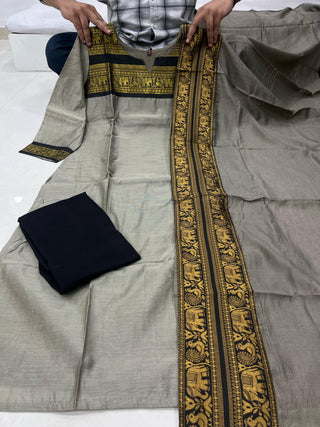 south-cotton-kurti-legging-dupatta-set-with-weaving-work-color-grey-7