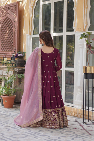 star-georgette-long-gown-dupatta-set-with-embroidery-zari-sequence-work-color-maroon-8