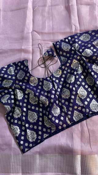 2-3 Days Delivery! Indian Saree for Women Ready to Wear Saree Kota Silk Party Wear Lavender, Green Color, Listing ID: 8888708792602