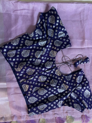 2-3 Days Delivery! Indian Saree for Women Ready to Wear Saree Kota Silk Party Wear Lavender, Green Color, Listing ID: 8888708792602