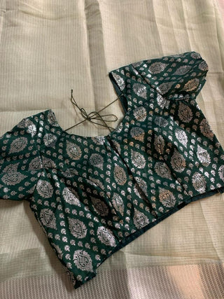 2-3 Days Delivery! Indian Saree for Women Ready to Wear Saree Kota Silk Party Wear Lavender, Green Color, Listing ID: 8888708792602