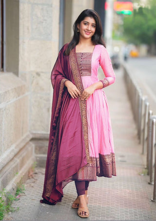 vichitra-silk-gown-dupatta-with-jacquard-zari-weaving-work-color-pink-1