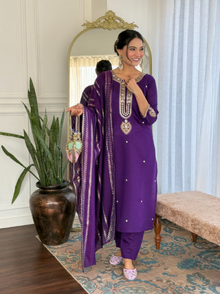 viscose-chanderi-salwar-kameez-dupatta-set-dyable-embroidery-work-color-purple-2