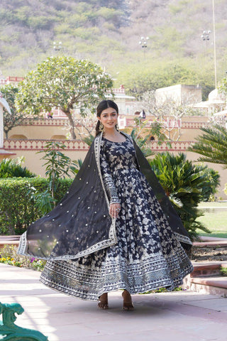 viscose-diable-jacquard-gown-dupatta-with-sequins-embroidery-work-color-black-4
