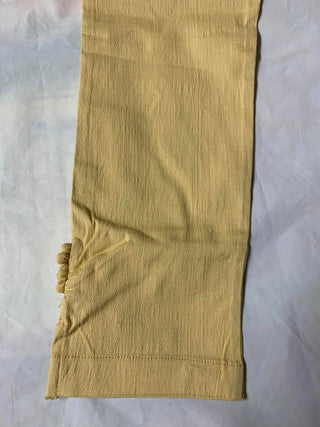 2-3 Days Delivery! Cigarette Pant For Girls - Gold