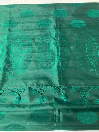 Green Color  embroidered Tussar Fancy Saree