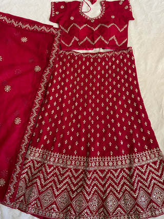 1-4 Days Delivery! Varman Lehenga For Women Ready To Wear Lehenga Choli Dupatta Set Georgette with Embroidery Party Wear Fully Stitched Blouse, Listing ID: 9870786035994
