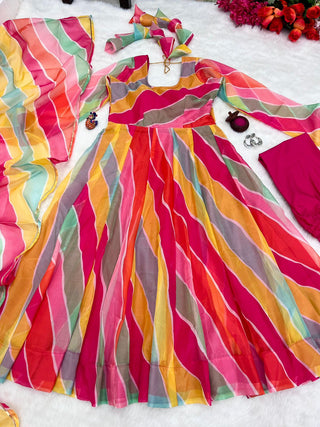    Organza-Taby-Silk-Gown-Dupatta-Bottom-With-Digital-Print-Handwork-4