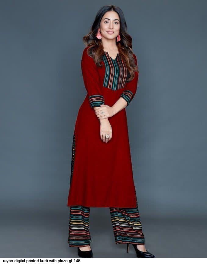 Buy madhuram Women and Girls Terry Silk with Cotton astar and Hand Work Kurti  Set with 3/4 Sleeve Jacquard Dupatta with Sharara and Design Round Neck  Kurta Set Red Color at Amazon.in