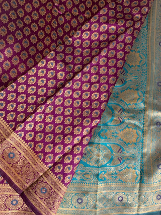 2-3 Days Delivery: Banarasi Silk Premium Fancy Designer Silk Saree Fully Stitched Blouse, Listing ID: 8957760536858