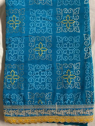 1-4 Days Delivery! Classic Vichitra Silk Saree With Zari Stone Work And Blouse With Embroidery Work, Listing ID: 9871322939674