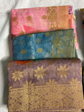 2-3 Days Delivery! Organza Dupatta with Zari work: Listing ID: 9880176230682