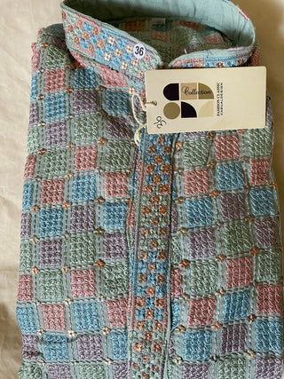 2-3 Days Delivery! Indian Men Kurta Pyjama Ready to Wear Rayon Cotton Party Wear, Listing ID: 9951648514330