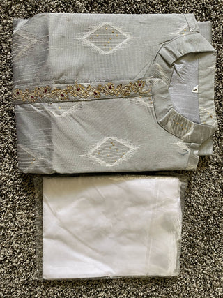 2-3 Days Delivery! Indian Men Kurta Pyjama Ready to Wear Jacquard Silk Party Wear, Listing ID: 9951669813530