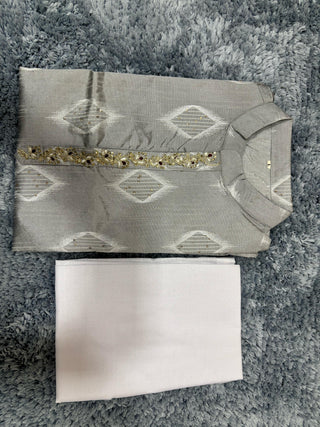 2-3 Days Delivery! Indian Men Kurta Pyjama Ready to Wear Jacquard Silk Party Wear, Listing ID: 9951669813530