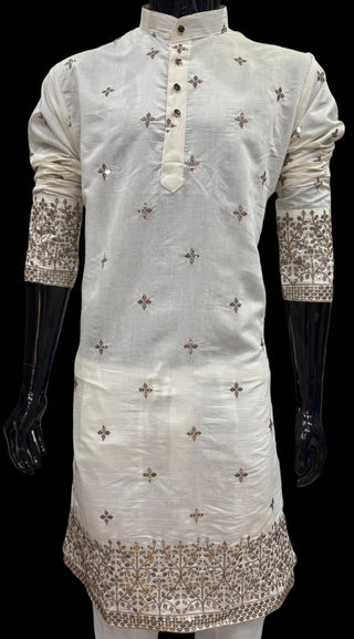 2-3 Days Delivery! Indian Men Kurta Pyjama Ready to Wear Cotton Silk Party Wear, Listing ID: 9951683379482