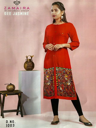2-3 Days Delivery! Indian Kurtis for Women Indian Wear Ready to Wear Rayon with Digital Print Summer Special Kurti 1 Piece, Listing ID: 9951686852890