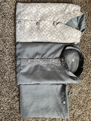 1-4 Days Delivery! Varman Indian Men Koti Kurta Pyjama Set Ready to Wear Bangalori Silk Jacquard Work Party Wear, Listing ID: 10019061858586