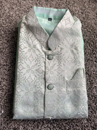 1-4 Days Delivery! Varman Indian Men Koti Kurta Pyjama Set Ready to Wear Bangalori Silk Jacquard Work Party Wear, Listing ID: 10019061858586