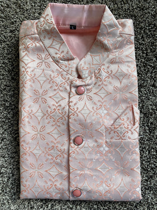 1-4 Days Delivery! Varman Indian Men Koti Kurta Pyjama Set Ready to Wear Bangalori Silk Jacquard Work Party Wear, Listing ID: 10019061858586